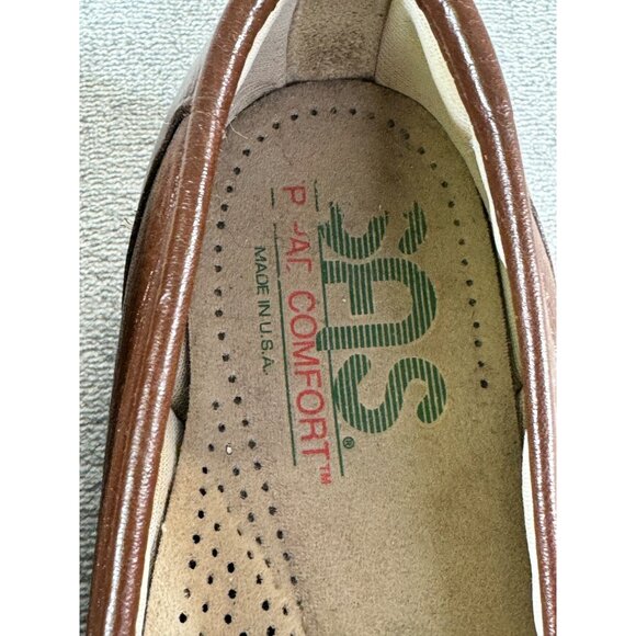 SAS Womens 8 brown leather slip on loafers tripad comfort - Picture 5 of 16